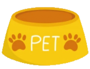 a doggy food bowl